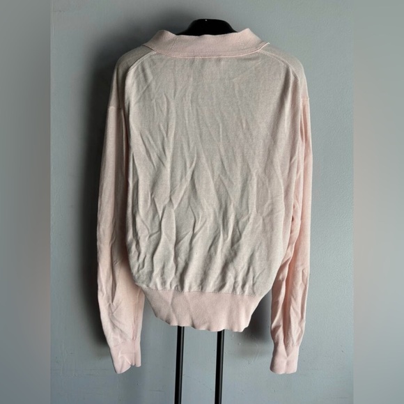 J Crew Lightweight Cropped Cardigan Pink Cotton - Picture 4 of 4